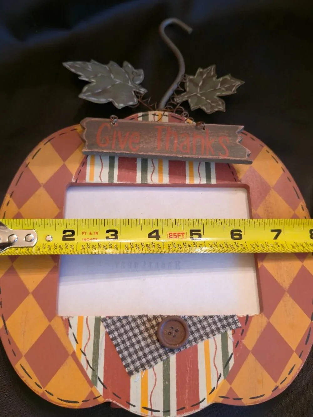 HOBBY LOBBY Give Thanks Pumpkin Picture Frame